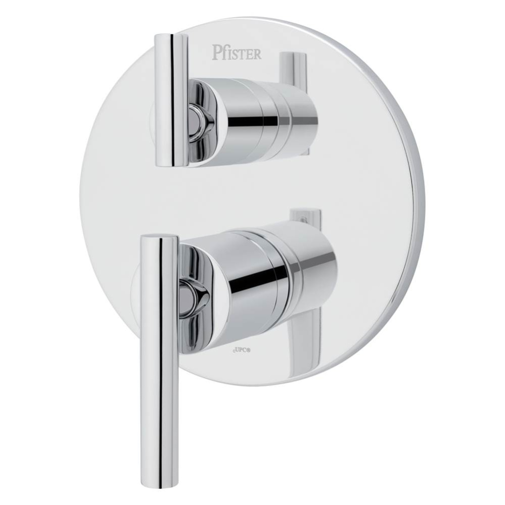 Contempra Stacked Diverter Trim Kit in Polished Chrome