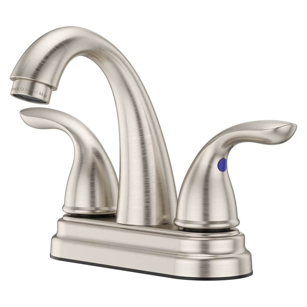 Pfirst Series 2-Handle 4'' Centerset Bathroom Faucet in Brushed Nickel