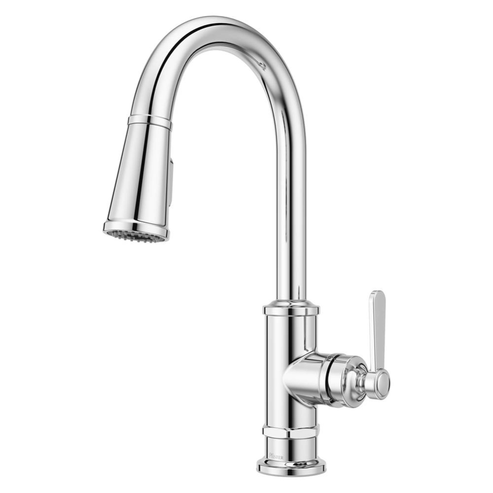 Port Haven 1-Handle Pull-Down Kitchen Faucet in Polished Chrome