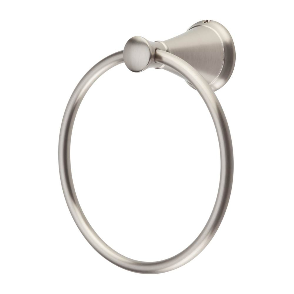 Saxton Towel Ring in Brushed Nickel