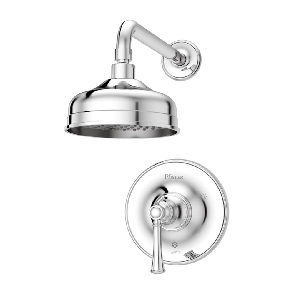 Tisbury 1-Handle Shower Only Trim in Polished Chrome