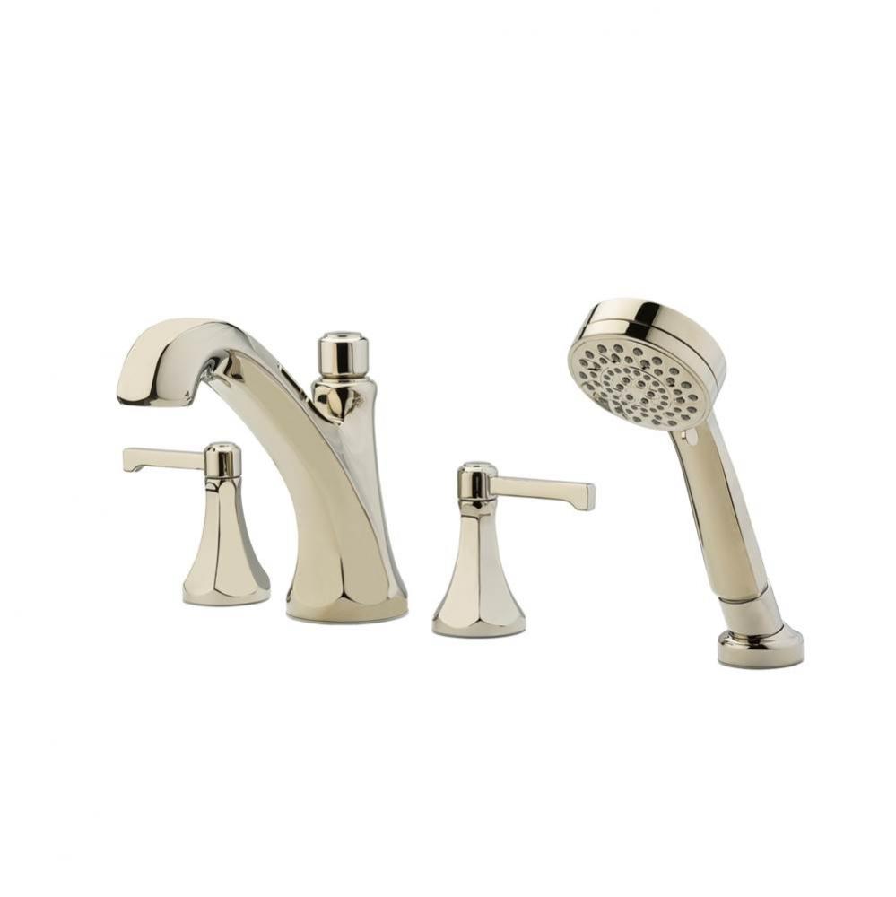 LG6-4DED - Polished Nickel - Roman Tub Trim with Hand Shower
