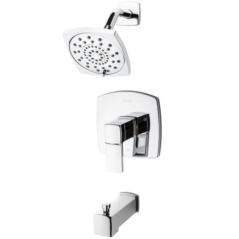 Deckard 1-Handle Tub And Shower Trim in Polished Chrome