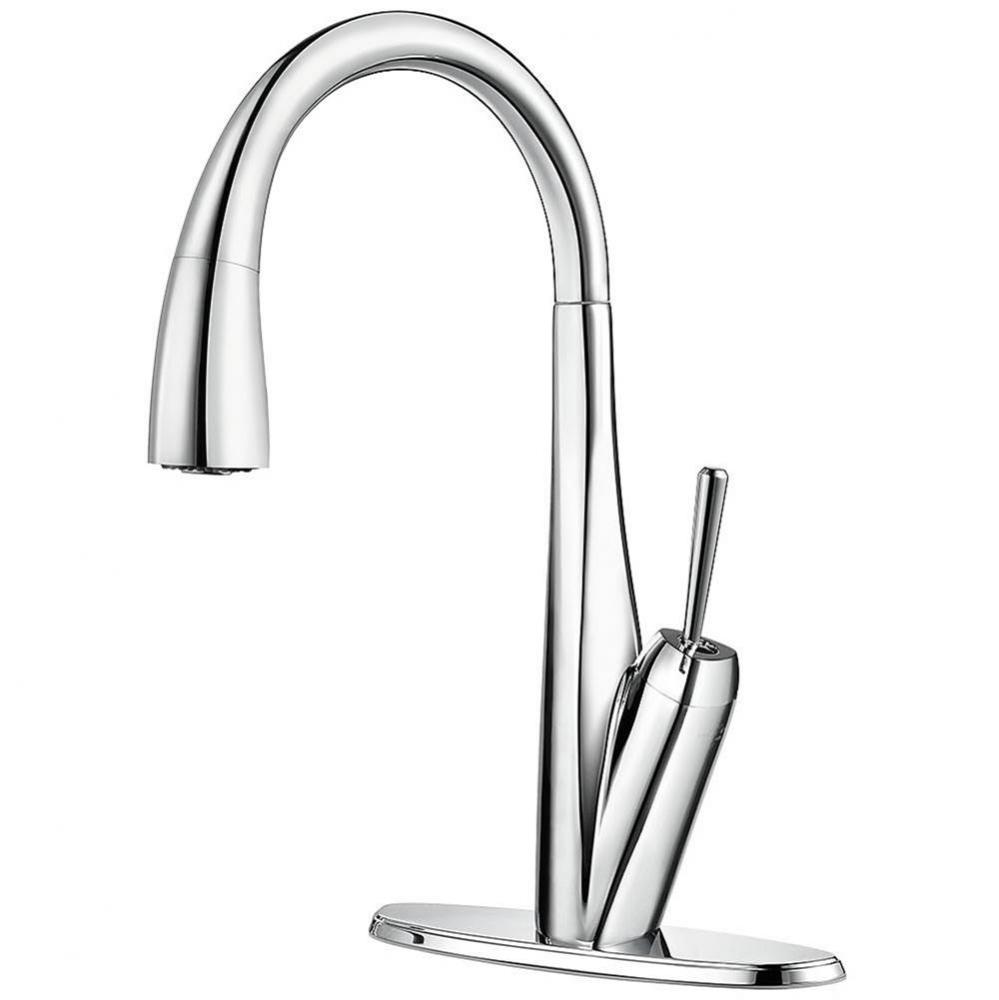 GT529-MPC  - Chrome - Pull-down Kitchen Faucet