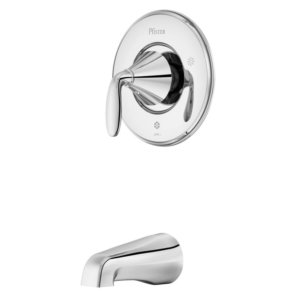 Winfield 1-Handle Tub Only Trim Kit in Polished Chrome