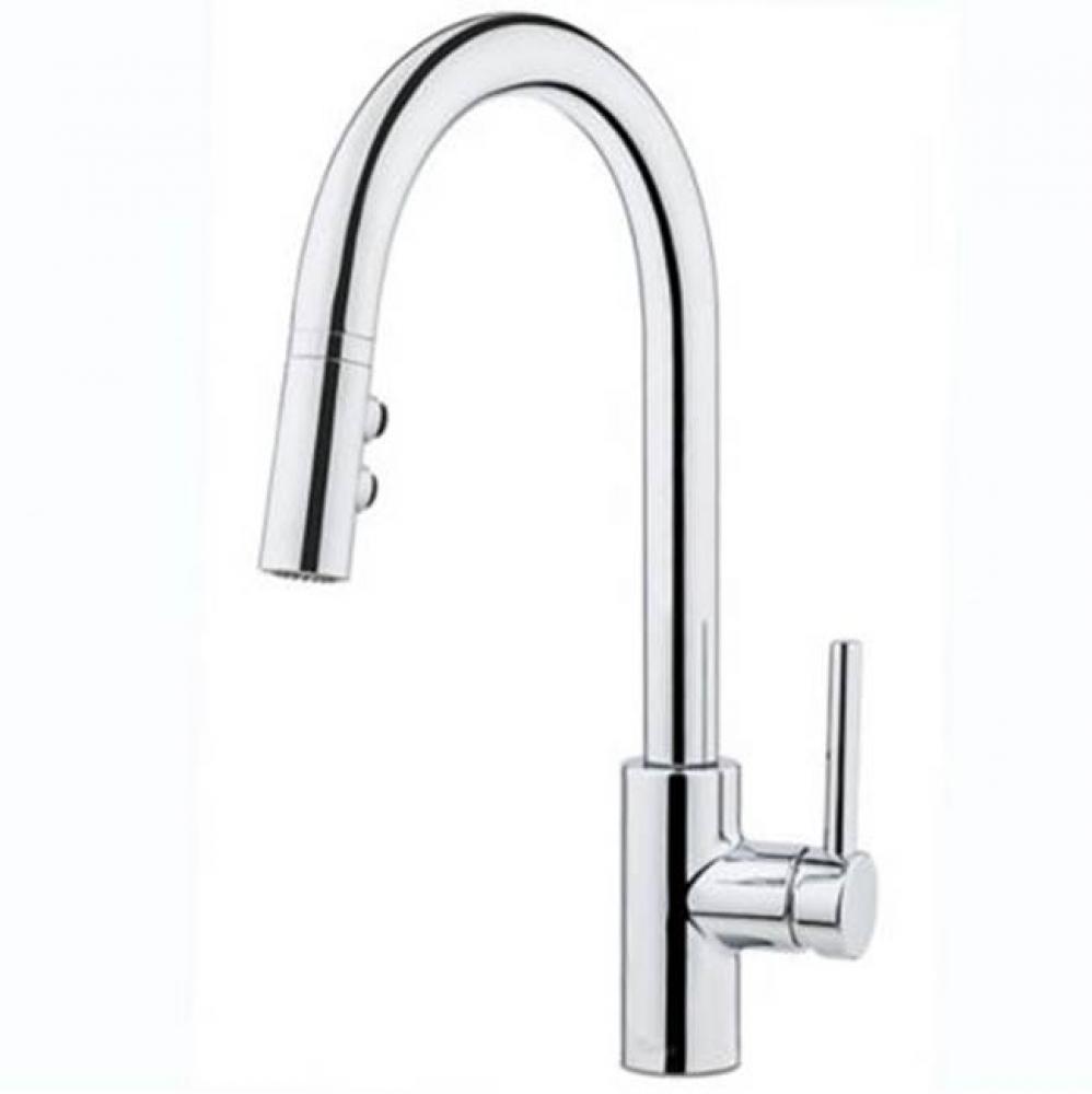 Stellen 1-Handle Pull-Down Kitchen Faucet in Polished Chrome