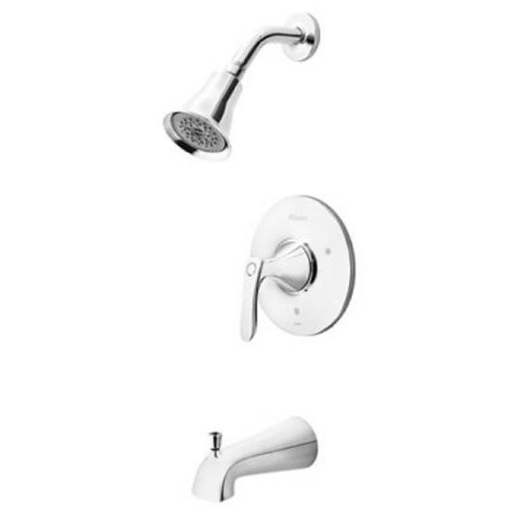 Weller 1-Handle Tub And Shower Trim in Polished Chrome