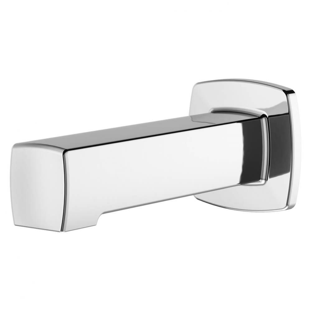Squared Non-Diverting Tub Spout in Polished Chrome