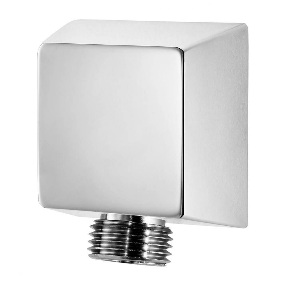 Shower Square Drop Elbow in Polished Chrome