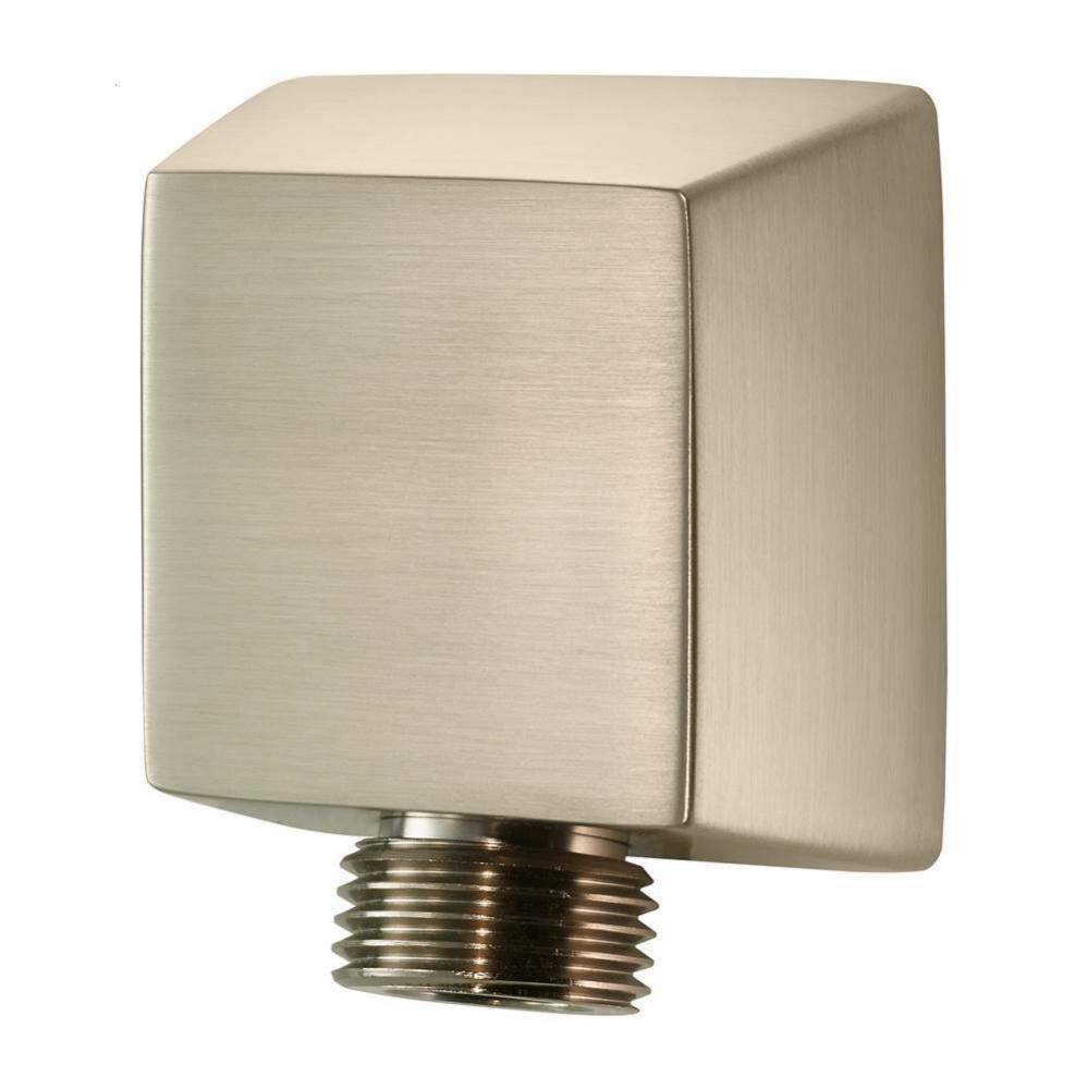 Shower Square Drop Elbow in Brushed Nickel