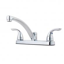 Pfister G1357000 - Two Handle Kitchen Faucet Less Spray Cr