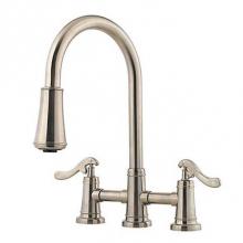 Pfister LG531YPK - Ashfield 2-Handle Pull-Down Kitchen Faucet in Brushed Nickel