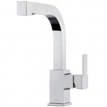 Pfister LG534-LPMC - LG534-LPMC - Polished Chrome - Arkitek Single Handle Pull-out Kitchen Faucet