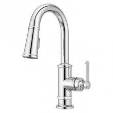 Pfister GT572-TDC - Port Haven 1-Handle Pull-Down Bar/Prep Kitchen Faucet
