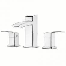 Pfister LG49-DF2C - LG49-DF2C - Chrome - Two Handle Widespread  Lavatory Faucet - Closed