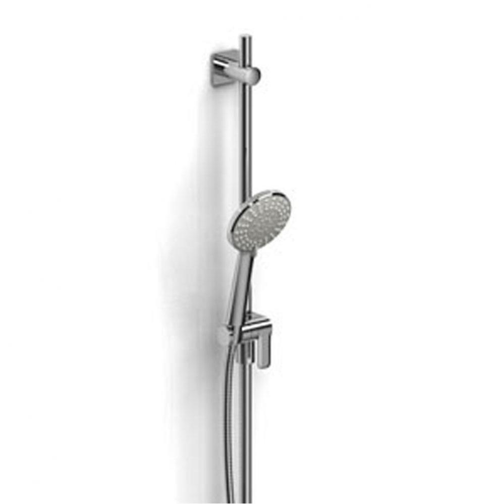 Handshower Set With 36'' Slide Bar and 4-Function Handshower