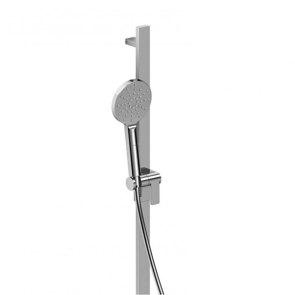 Handshower Set With 32'' Slide Bar and 4-Function Handshower