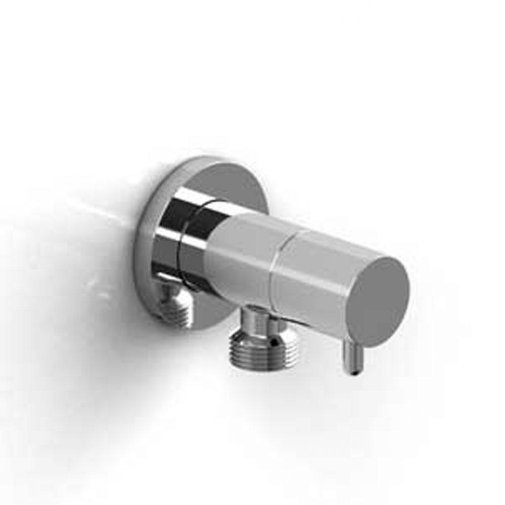 Elbow supply with shut-off valve