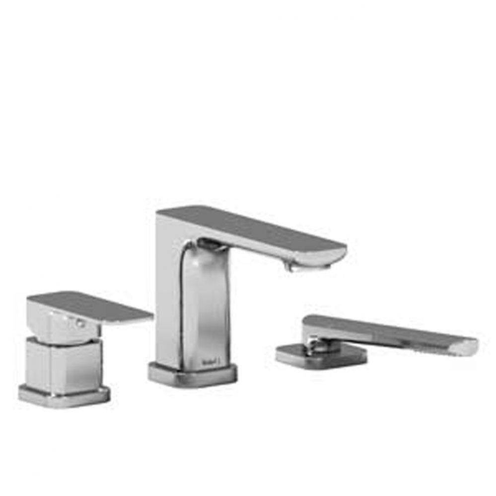 3-piece deck-mount tub filler with Handshower trim