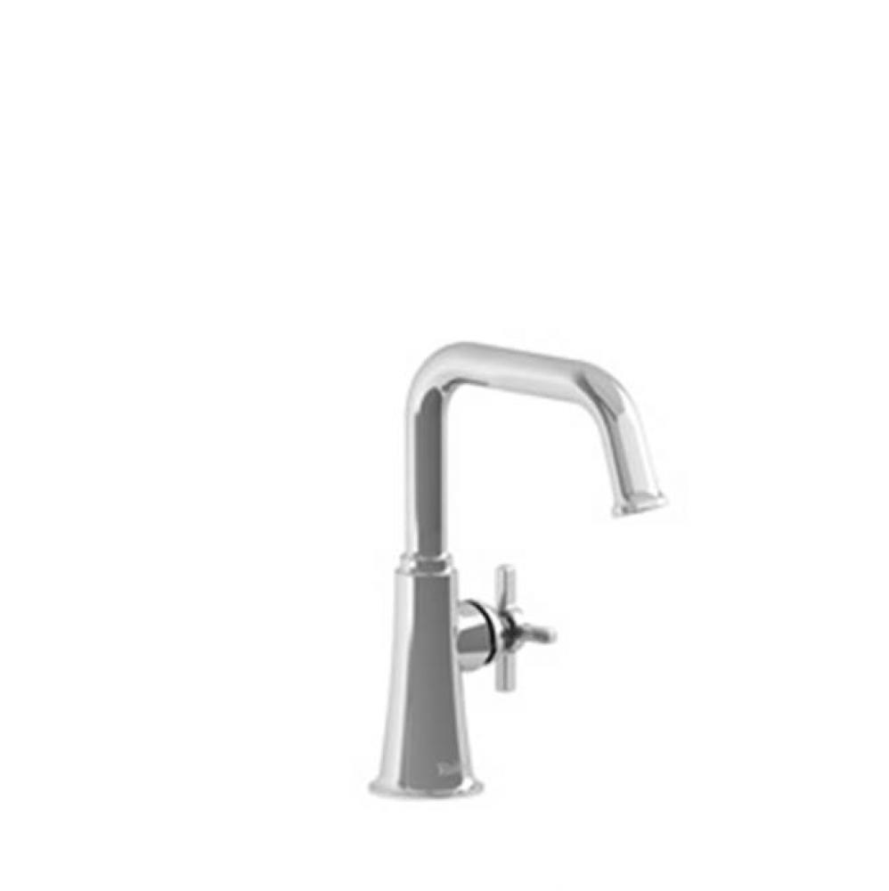 Single hole lavatory faucet without drain