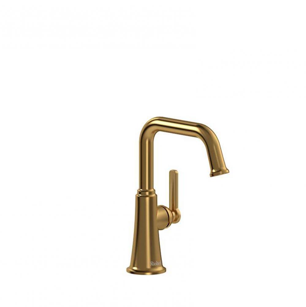 Single hole lavatory faucet without drain