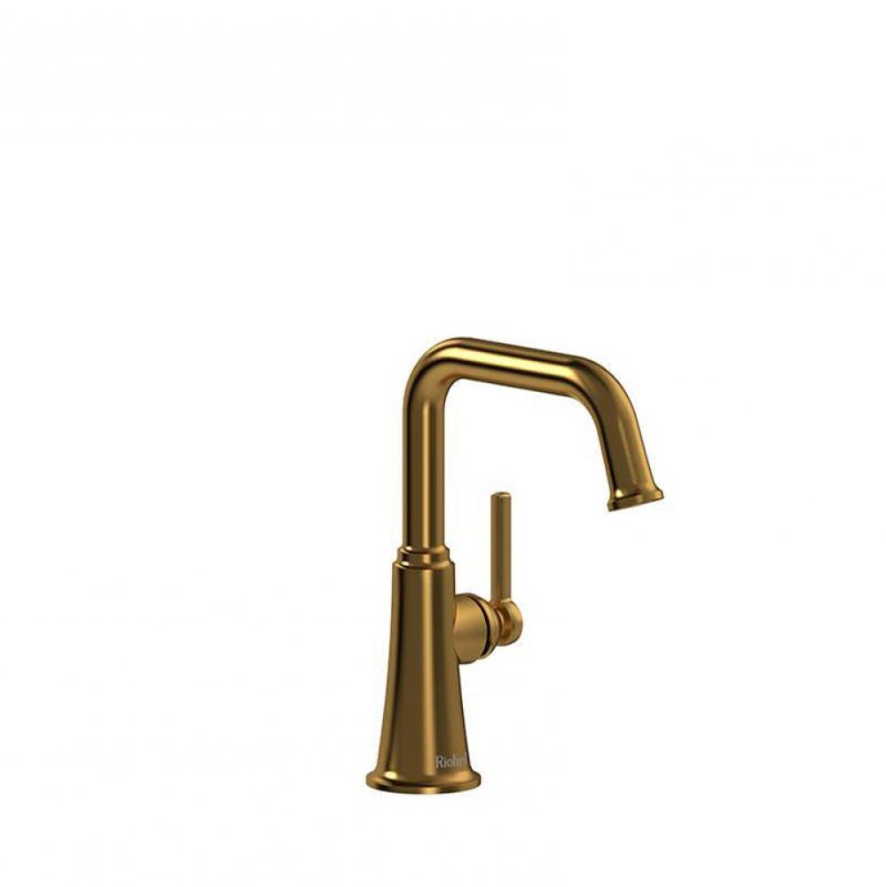 Single hole lavatory faucet without drain