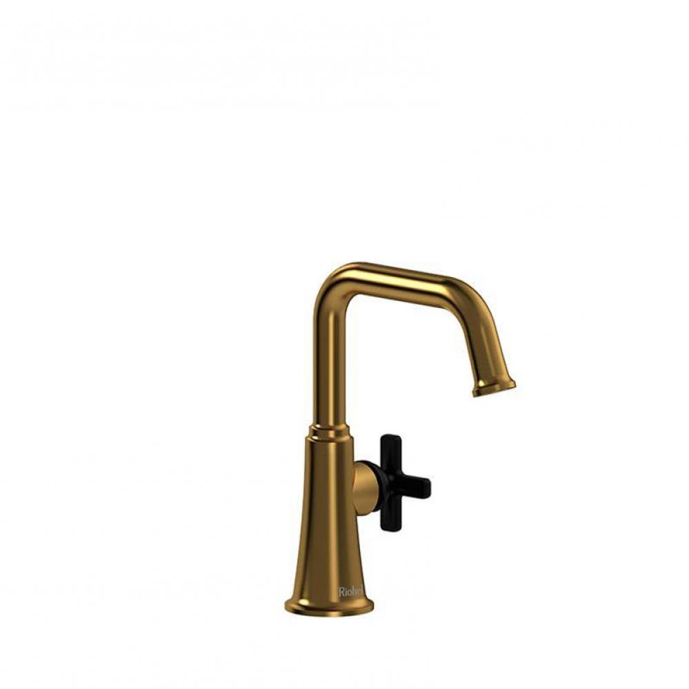 Single hole lavatory faucet without drain