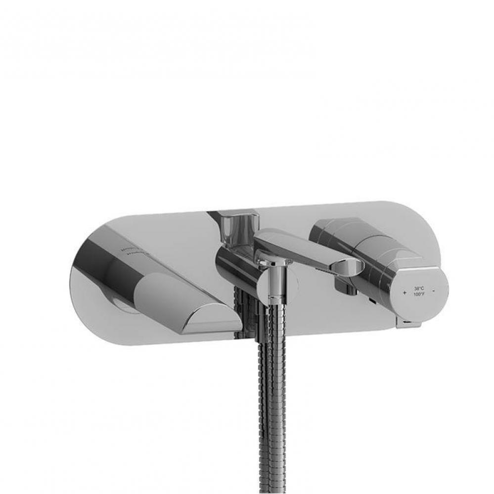 Wall-mount Type T/P (thermo/pressure balance) coaxial tub filler with handshower