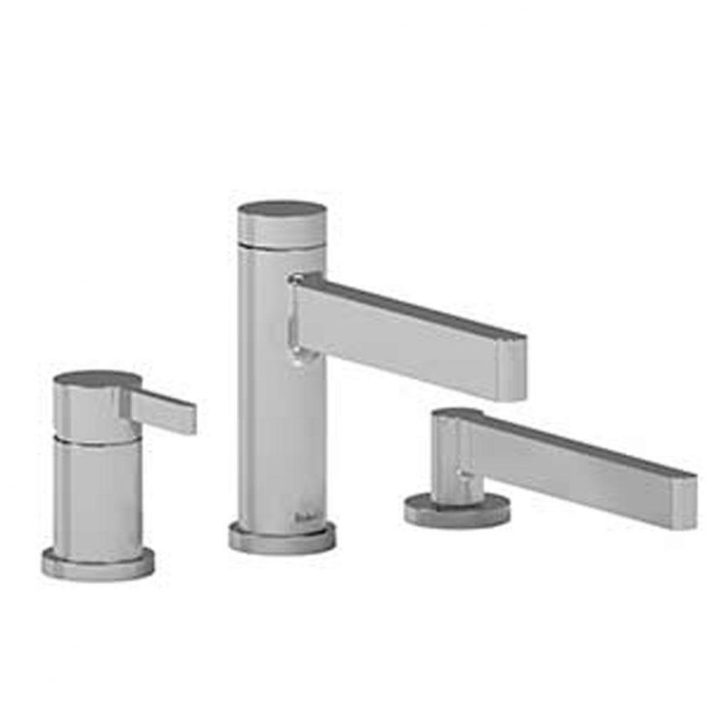 3-piece Type P (pressure balance) deck-mount tub filler with handshower