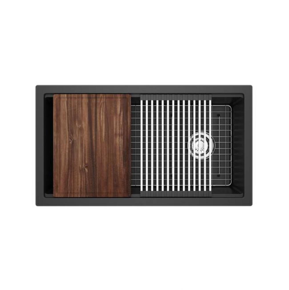 Fonsa™ 33'' Quartz Chef/Workstation Sink With Accessories