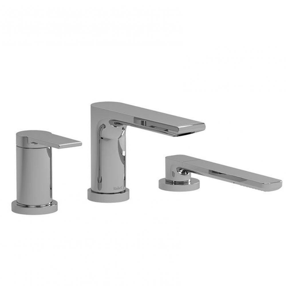 3-piece Type P (pressure balance) deck-mount tub filler with hand shower trim