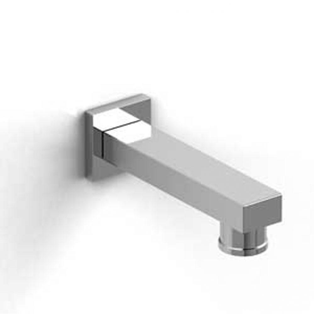 Wall-mount tub spout with diverter