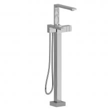 Riobel RF39C-EX - 2-way Type T (thermostatic) coaxial floor-mount tub filler with hand shower