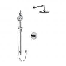 Riobel KIT323PATMC-6-SPEX - Type T/P (thermostatic/pressure balance) 1/2'' coaxial 2-way system with hand shower and
