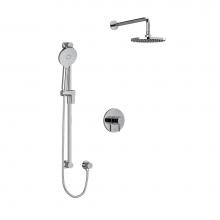 Riobel KIT323RUTMKNC-SPEX - Type T/P (thermostatic/pressure balance) 1/2'' coaxial 2-way system with hand shower and