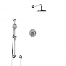 Riobel KIT323EDTMC-SPEX - Type T/P (thermostatic/pressure balance) 1/2'' coaxial 2-way system with hand shower and