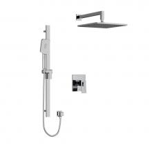 Riobel KIT5123C - Type T/P (thermostatic/pressure balance) 1/2'' coaxial 2-way system with hand shower and