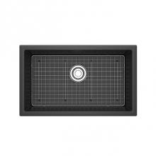 Riobel FAUM3018BK - Fonsa™ 30'' Quartz Single Bowl Undermount Kitchen Sink