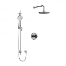 Riobel KIT323MMRD+CBK-6-SPEX - Type T/P (thermostatic/pressure balance) 1/2'' coaxial 2-way system with hand shower and