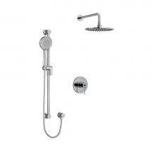 Riobel KIT1623C - Type T/P (thermostatic/pressure balance) 1/2'' coaxial system with hand shower rail and