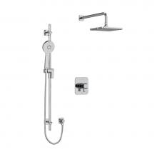 Riobel KIT323SAC-SPEX - Type T/P (thermostatic/pressure balance) 1/2'' coaxial 2-way system with hand shower and