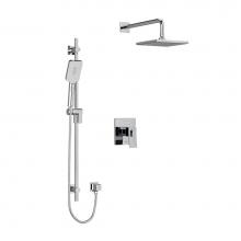 Riobel KIT323ZOTQC-EX - Type T/P (thermostatic/pressure balance) 1/2'' coaxial 2-way system with hand shower and