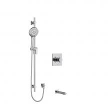 Riobel KIT1244PATQ+C - 1/2'' 2-way Type T/P (thermostatic/pressure balance) coaxial system with spout and hand