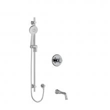 Riobel KIT1244MMRDXC-EX - 1/2'' 2-way Type T/P (thermostatic/pressure balance) coaxial system with spout and hand