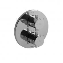 Riobel RUTM46KKNC - 4-way Type T/P (thermostatic/pressure balance) ¾'' coaxial complete valve