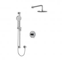 Riobel KIT323EDTMC - Type T/P (thermostatic/pressure balance) 1/2'' coaxial 2-way system with hand shower and