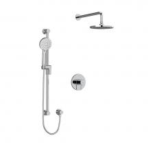 Riobel KIT323SYTMC-6-SPEX - Type T/P (thermostatic/pressure balance) 1/2'' coaxial 2-way system with hand shower and