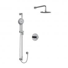 Riobel KIT323PBC-6-SPEX - Type T/P (thermostatic/pressure balance) 1/2'' coaxial 2-way system with hand shower and