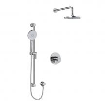 Riobel KIT323ODC-EX - Type T/P (thermostatic/pressure balance) 1/2'' coaxial 2-way system with hand shower and