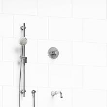 Riobel KIT#1244MMRDJC-EX - 1/2'' 2-way Type T/P (thermostatic/pressure balance) coaxial system with spout and hand
